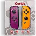 Switch Controller for Nintendo Switch Controller, Switch Controller Replacement Accessories with Double Vibration/Wake up/Motion Control/ScreenshotPurple&Yellow