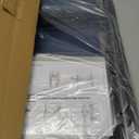 Directors Chair, Camping Chairs for Adults, Heavy Duty Side Table, Lawn Chairs with Side Pockets Carry Straps (Dark Blue/Grey)