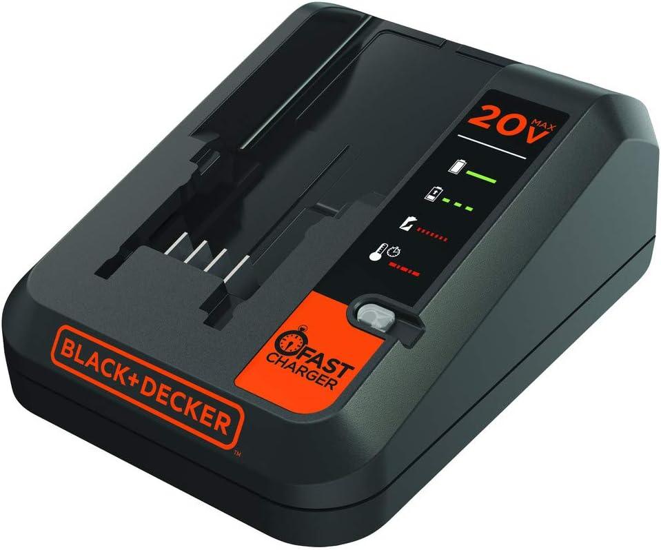 Cargador de litio Black & Decker BDCAC202B de 20 V 2 amperios.