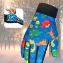 RIGWARL Kids Winter Gloves Boys Girls, Water-Repellent Warm Thermal Youth Gloves, Touchscreen Anti-Slip for Teens 3-15 Years (Large, Blue)