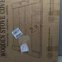 Natural Wood Noodle Board Stove Cover, Wooden Stove Top Cover for Electric and Gas Stove, Decorative Rustic Kitchen Serving Tray, 29.5"L x 22.1"W