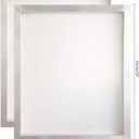 Aluminum Silk Screen Printing Screens 20 x 24 Inch Frame-110 White Mesh (2 PCS)