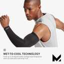 MISSION Cooling Sun Sleeves, UPF 50 UV Protection, Instant Cooling, 2hr Cool, Lightweight 4-Way Stretch, One Size Fit (Black)