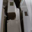 Suncast 99 Gallon Wicker Horizontal Outdoor Deck Box with Hinged Lid, Water-Resistant Storage Solution for Patio, Deck, Yard, and Garage, White, Made in the USA