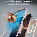Miracase Magnetic for iPhone 16 Pro Case Full-Body Phone with Built-in Glass Screen Protector, [Compatible with MagSafe] Military Drop Proof 16 Pro Cover Bumper 6.3 inch, Desert