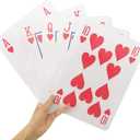 Yuanhe Jumbo Giant Playing Card Deck - 8X11 Inch Large Oversized Cards - Super Big Game Theme Full Deck - For Kids, Adults, Casino Party Decorations