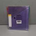 Forvencer 8 Count Dividers with Two Pockets, 8 tabs Binder Dividers for 3 Ring Binder Organizer, Multicolor, 1 Set (Red)