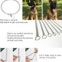 Strong Chain Dog Collar, Stainless Steel Metal Link Dog Silp Collars for Training Walking, Waterproof, Arnish Resistant Metal Chain Collar for Dogs, 3.0mm 21.5inches (Dog's Neck 16-18inches)