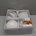 Alupssuc 6''/150mm Large Christmas Ball Ornaments, 4Pcs Christmas Tree Decor, Shatterproof Hanging Decorations with Hooks, White & Silver Baubles for Xmas Tree, Wedding, Holiday and Party Decor