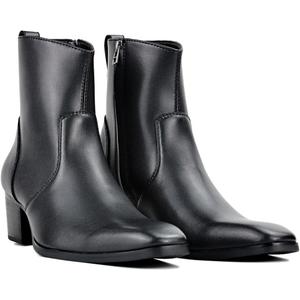 Dress Boot for Men Casual Chelsea Combat Ankle Casual Walking Motorcycle Boots Black (11)