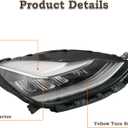 RH With Module LED Headlight Fits 2017 2018 2019 2020 Tesla Model 3