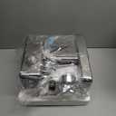 Neretva Espresso Machine, 15 Bar Espresso Coffee Machine with Visible Pressure Guage Professional Espresso Maker with Milk Frother & Stainless Steel for Home Barista Latte and Cappuccino Maker-Silver