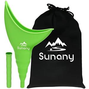 Female Urinal, Reusable Silicone Foolproof Women Pee Funnel Allows Women to Pee Standing Up,Women's Urinal is The Perfect Companion for Indoor Use