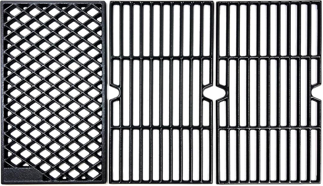 Direct Store DC148 16 4/9'' Cast Iron Cooking Grates for Dynaglo DGH450CRP DGH450CRP-D 4 Burner, DGH474CRP DGH485CRP DGB494SPB, for Kenmore 146.16132110 146.23678310 Backyard BY13-101-001-12 Grill