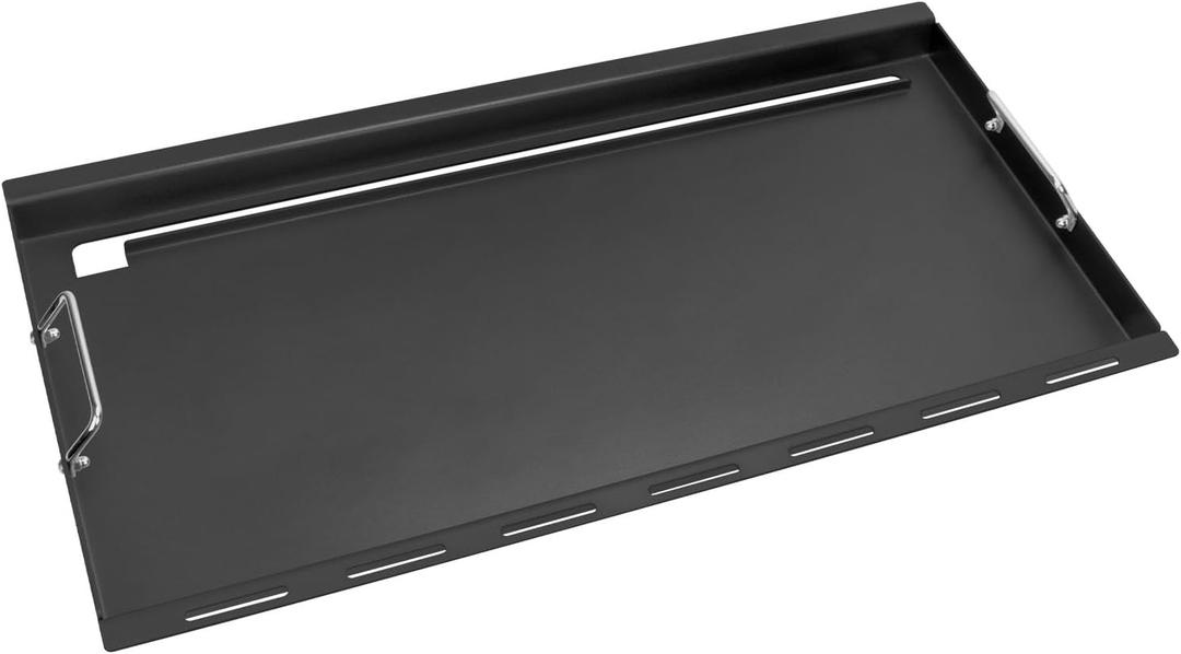 Full-Size Griddle Inserts for Weber Genesis II 400 Series Gas Grills, Flat Top Griddle with Handles for Genesis II E-410 S-410 E-435 S-435 E-440 S-440 LX E/S-440, Replace for Weber 
