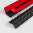Elvone Wall Corner Protector & Edge GuardPeel and Stick Wall Trim Moulding Inside & Outside Corner Molding Trim Caulk Strip, Self Adhesive Trim for Wall Edge,Ceiling,Countertop, 1.6 W x40 LBlack