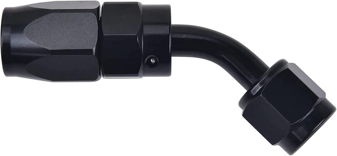 EVIL ENERGY 6AN Hose End Fitting 45 Degree Swivel for CPE Braided Hose Black