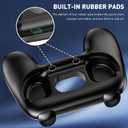 GLDRAM Lengthen Grips for Nintendo Switch 2 Joycon, Comfort & Wear-Resistant Joycon 2 Grip, Switch 2 Accessories with Ergonomic Controller Handle & 4 Thumb Caps - 2 Pack (Black)