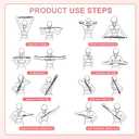 Figure 8 Resistance Band,Exercise Bands for Women,15LB/25LB/35LB Sports Belt with Anti Slip Handle,Elastic Equipment for Body Stretching,Suitable for Yoga,Pilates,Full-Body Training