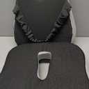 Seat Cushion & Lumbar Support Pillow Set for Office Chair, Back Pain, and Tailbone Discomfort with Lumbar Support Pillow and Seat Cushion - Perfect for Home, Office, and Gaming Chairs Chair Cushion (Light Gray)