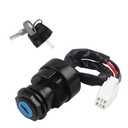 FLYPIG Ignition Key Switch for Yamaha Wolverine Grizzly Kodiak YFZ450 YFM400 YFM450 YFZ YFM 400 450 2WD 4WD 4x4 2003 2004 2005 2006 2007 2008 2009 2010 2011 2012 2013 ATV Quad