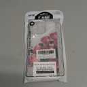 Yeddabox Compatible for iPhone 15 Pro Max Case, Clear Rose Flower Electroplated Cover with Airbag Shockproof Slim Soft TPU Phone Case for Women Girls, Purple