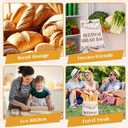 Natural Beeswax Bread Bags for Sourdough and Homemade Bread, Reusable Bread Storage Bags, XL Large Capacity, Freshness Keeping and Freezer Safe, 2 Pack | All Natural Beeswax
