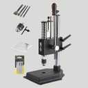 WINB Leather Press Leather Hole Puncher Upgraded Hand Punching Machine for DIY Leather Craft Punching Holes (with Aluminum Plate with Scale1.5-13mm Clamping Chuck) (Style A plus)
