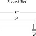USHOWER Matte Black Hand Towel Bar, 9-Inch Towel Racks for Bathroom Wall-Mounted, SUS304 Stainless Steel Towel Rod (Total Length 11-Inch)