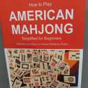 American Mahjong Game Set, 166 Quality White Tiles, 4 All-in-One Color Rack/Pushers, Mahjong Tile Set with Light Blue Printed Carrying Bag