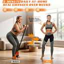 Pedal Resistance Band with Handle | Upgraded 55LBS Exercise Resistance Bands for Core, Abs, Legs, Glutes, Arms, Strength, Physical Therapy, Pilates, Sit Up Workout Equipment for Women Home Gym