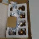 Khtumewrae Antique Brass Cabinet Knobs, 8 Pack 1 Inch Kitchen Cabinet Knobs Ball Dresser Knobs Vintage Cabinet Knobs