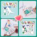 2 x Shemira Valentine's Day Cards for Kids,24 Pack of Dinosaur Painting Kit with Valentines Greeting Cards for Kids, Valentine's School Classroom Exchange Gifts, Valentines' Party Favor Supplies