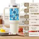 Boy Mom Gifts for New Mom - First Mothers Day Gifts for New Moms, Boy Mama, Pregnant Mother, Expecting Mommy, First Time Moms To Be, Mommy To Be - 40oz Travel Cup Insulated Tumbler with Lid & Straw