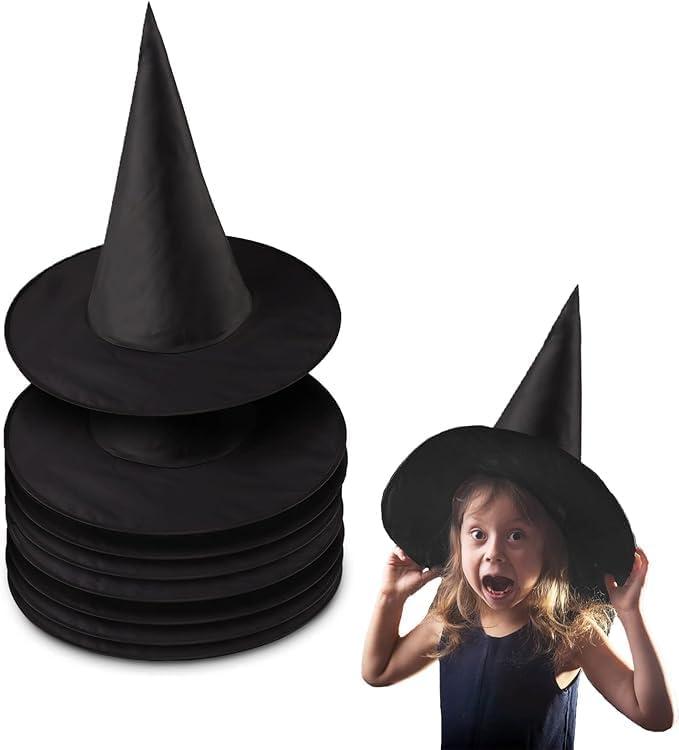 3 Pcs Halloween Witch Hats, Black Hanging Witch Hat, Witch Costume Accessory for Halloween Party for Home Yard Porch Ceiling