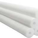 Chochkees Pool Noodles 52" x 2.5" Inch Swimming Hollow Core Foam Tube, Floating Thick Noodles for Floating, Pool Accessories (White, 6-Pack)