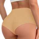 High Waisted Booty Shorts Gym Workout Running Athletic Shorts Yoga Hot Pants Mini Shorts Rave Bottoms, Nude, (XXL)