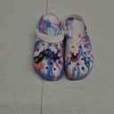 Boys and Girls Graphic Clogs for Kids,Unisex Eva Mules for Big Kid,Little Kid,Boy and Girl Closed Toe Slide Sandals (Purple White) W6