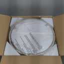 Farmhouse Crystal Ceiling Light Fixture, 3-Light Semi Flush Mount Crystal Chandelier Light Fixture Rustic Vintage White Pendant Ceiling Lamp for Hallway Corridor Kitchen Entryway Bedroom Living Room (16" High 12.8" Wide)