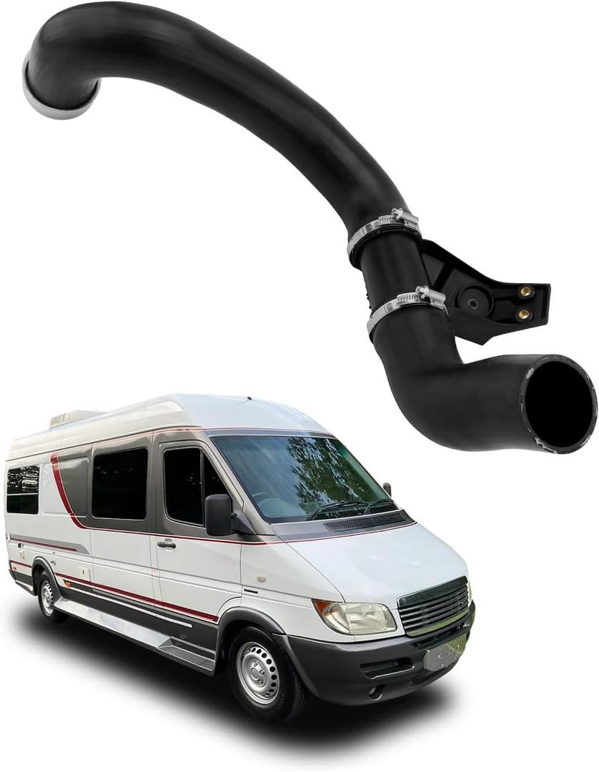 Turbocharger Intercooler Hose Assembly, Compatible with 2002-2006 Dodge/Mercedes-Benz Sprinter 2500 3500 2.7 L5 DIESEL Engine, OE# 19311193 5104141AA, Air Intake Tube, Turbo Intercooler Pipe Kit