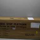 Yes4All Adjustable Workout Aerobic Exercise Step Platform Health Club Size with 4 Adjustable Risers Included and Extra Risers Options (A. Grey/Black)