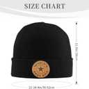 World's Best Papa Grandpa Beanie Hat for Men, Adjustable Christmas Fathers Day Birthday Gifts for Daddy from Kids (Black)