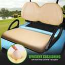 10L0L Golf Cart Front Seat Cushion & Backrest Kit for Club Car Precedent 2004-2011, Club Car Replacement Deluxe Bottom & Backrest Kit