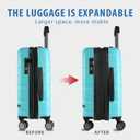 VANKEAN 20" Expandable Hardshell Spinner Carry-On with TSA Lock Approved