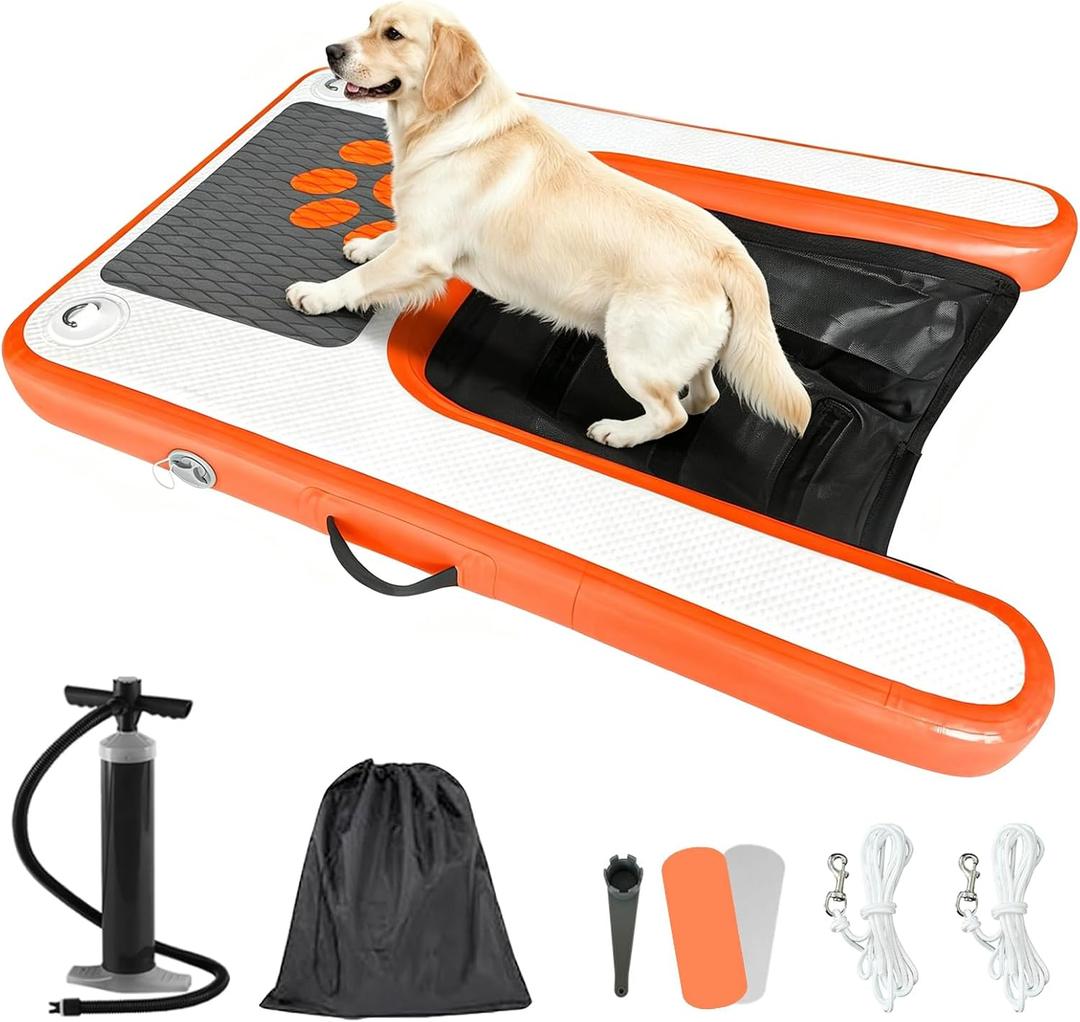 200LBS Non-Slip Inflatable Dog Water Ramp Pet Ladder