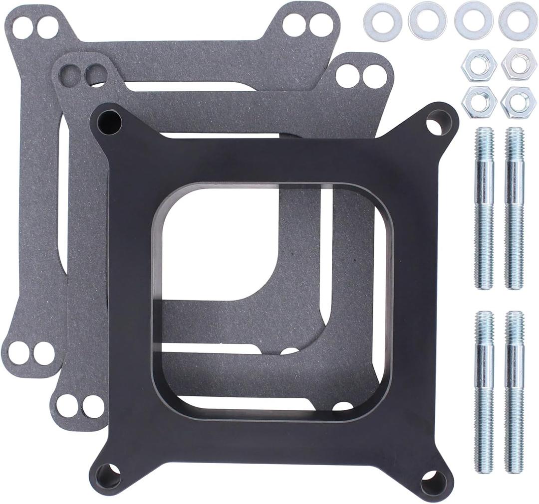 ApplianPar 1" Carburetor Spacer Adapter Open Center for Holley 4BBL Carter AFB for Edelbrock Carb