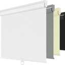 ChrisDowa Blackout Roller Shades for Window, Cordless Pull Down Blinds, 35"W x 72"H