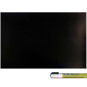 Cohas Magnetic Backed Board Includes Liquid Chalk Marker, 8 by 12 Inches, Blackboard with White Marker