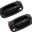 Gledewen Exterior Door Handle Front Left & Right Pair with Key Hole | for 1999-2007 Chevy Silverado Suburban Tahoe Avalanche GMC Sierra Yukon Cadillac Escalade | Replaces# 15034985, 15034986 (FL & FR (2PCS))