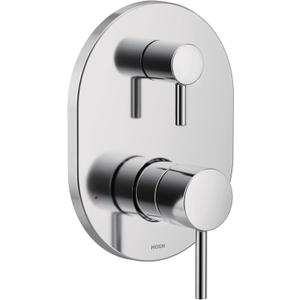 Moen Align Chrome M-CORE 3-Series 2-Handle Shower Trim with Integrated Transfer Valve, Valve Required, UT3290